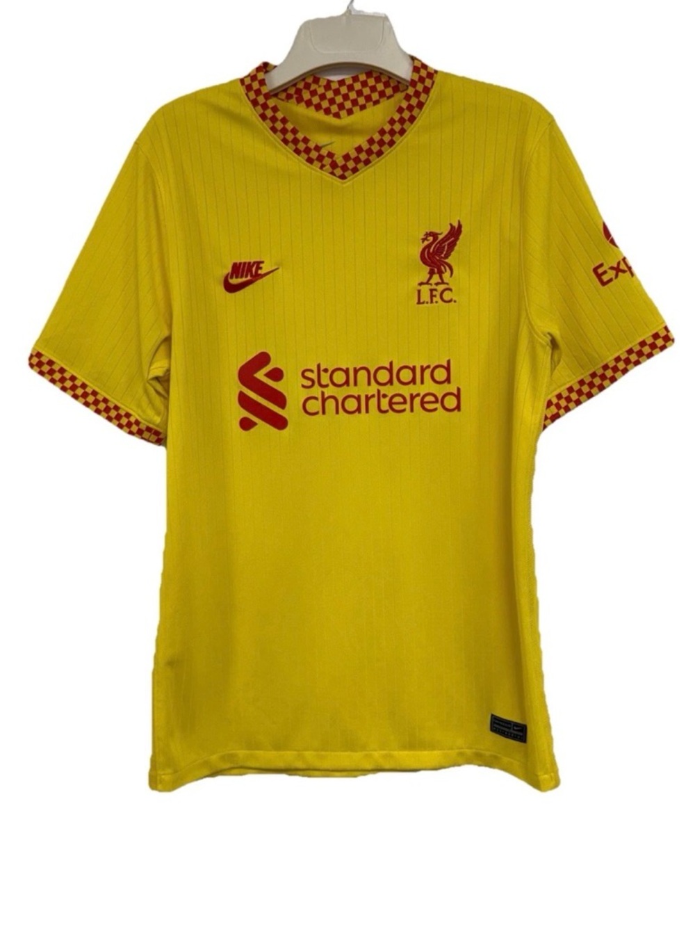 Liverpool FC Football Soccer Jersey Shirt Adult M Yellow Futball 2021 2022 Third